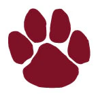 Maroon Paw Tattoo