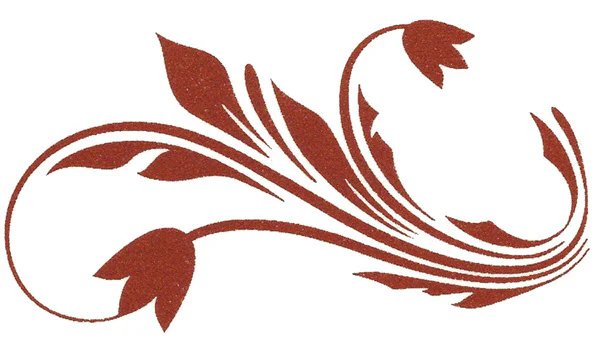 Metallic Bronze Filigree Tattoo