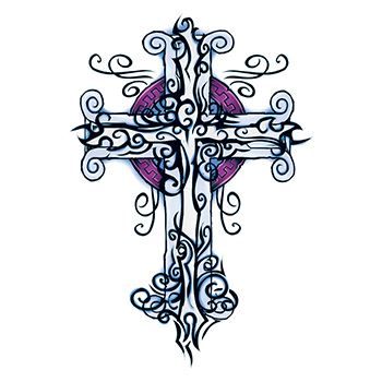 Midnight Cross Tattoo