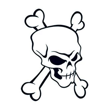 Modern Skull & Bones Tattoo
