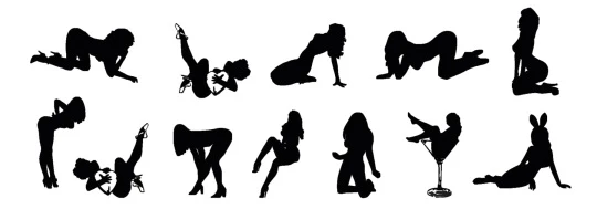 Naughty Silhouettes Tattoos