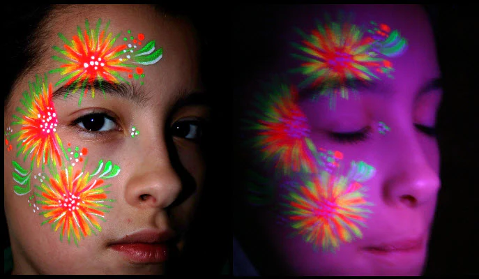 Neon Face & Body Paint Stargazer 10ml - Orange - Image 2