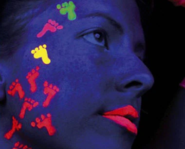 Neon Face & Body Paint Stargazer 10ml - Tangerine - Image 3