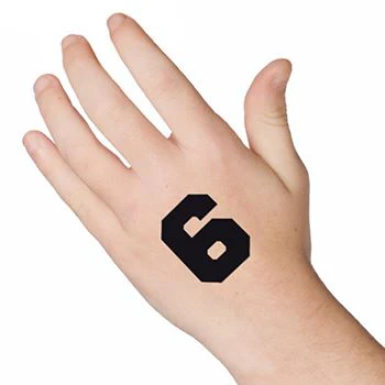 Number 6 (Six) Tattoo - Image 2