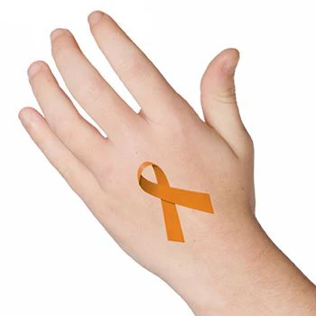 Orange Ribbon Tattoo - Image 2