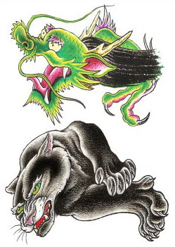 Panther & Dragon Tattoos