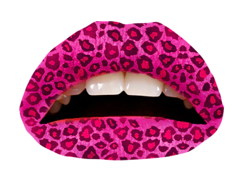 Pink Cheetah Violent Lips