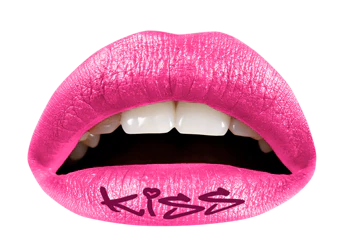 Pink Kiss Violent Lips (3 Lip Tattoo Sets) - Image 3