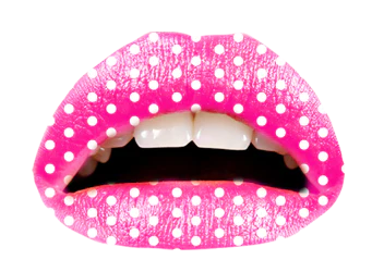 Pink Polka Violent Lips