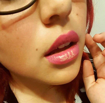 Pink Shhh... Violent Lips (3 Lip Tattoo Sets) - Image 3