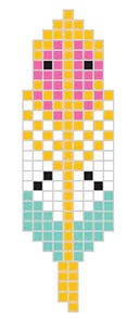 Pixel Feather Tattoo