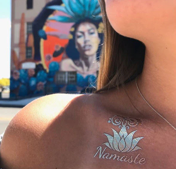 Prismfoil Namaste Tattoo - Image 4