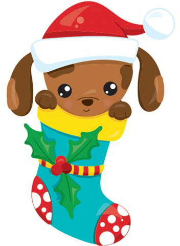 Puppy in a Stocking Tattoo