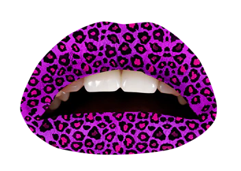 Purple Cheetah Violent Lips (3 Lip Tattoo Sets) - Image 3