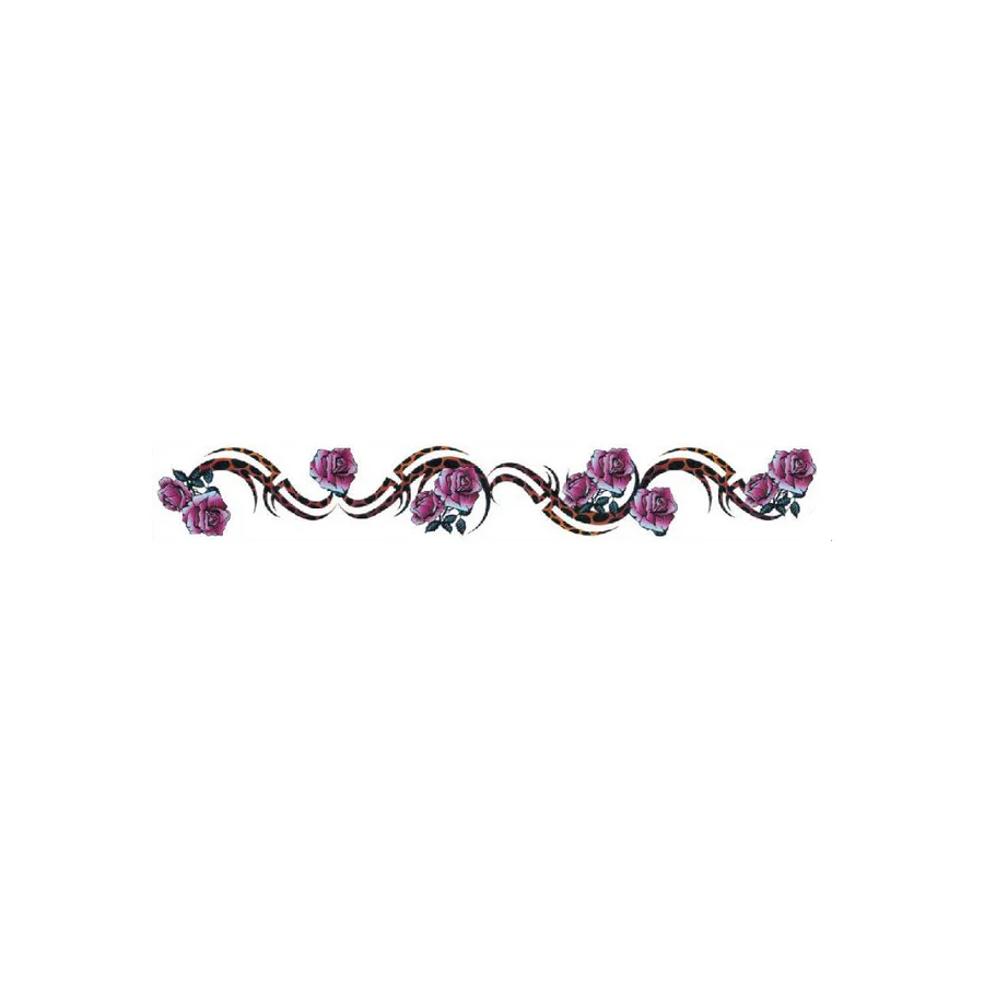 Purple Panter Roses Long Body Tattoo - Image 2