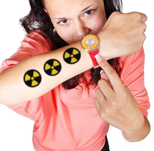 Radioactivity Sign Tattoo - Image 2