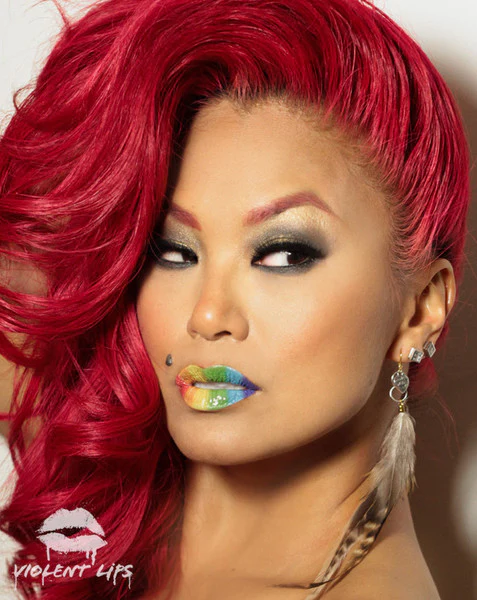 Rainbow Violent Lips (3 Lip Tattoo Sets) - Image 2
