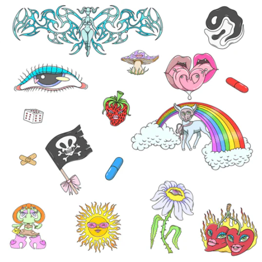 Rave Pack - Tattoonie (16 Tattoos) - Image 2