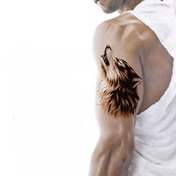Realistic Howling Wolf Tattoo - Image 6