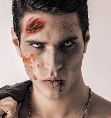Realistic Wounds Costume Face Tattoo - Image 2