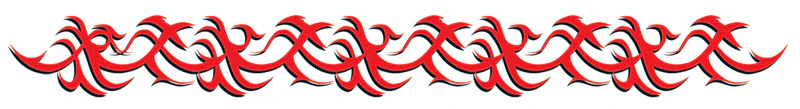 Red Asian Armband Tattoo
