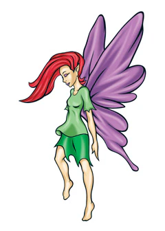 Red Head Fairy Tattoo