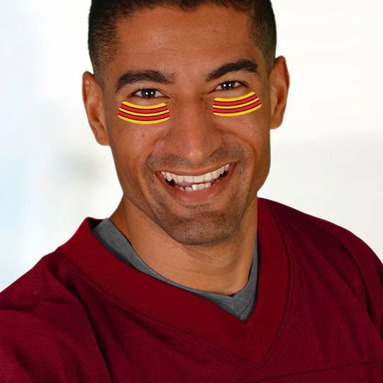 Red, Yellow & Black Eye Black Tattoo - Image 2