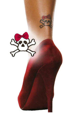 Rihanna - Girly Skull Tattoo - Image 2