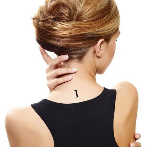Roman Numeral 1 (One) Tattoo (3 tattoos) - Image 3