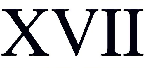 Roman Numeral 17 (Seventeen) Tattoo (3 tattoos) - Image 2