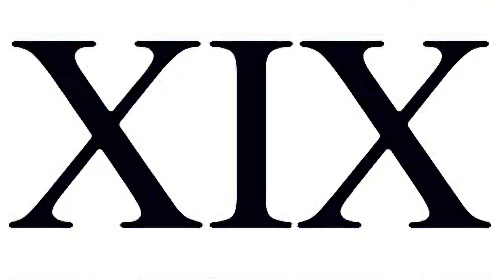 Roman Numeral 19 (Nineteen) Tattoo (3 tattoos) - Image 2