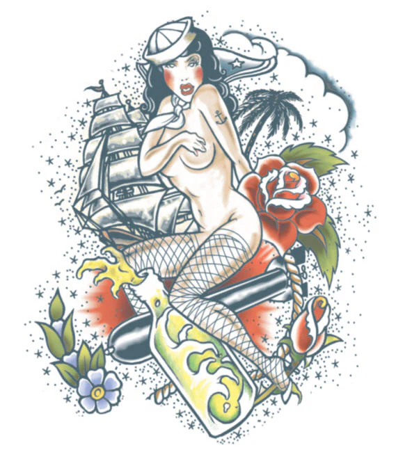 Sailor Extra Large Tattoo - Image 2