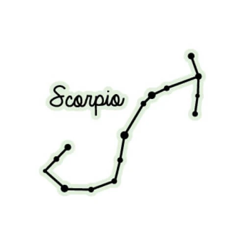 Scorpio Constellation Glow Temporary Tattoo - Image 2