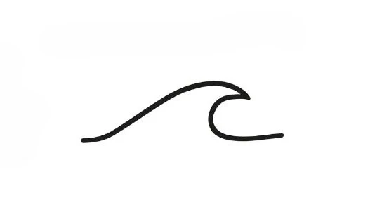Semi-Permanent Tattoo - Small Wave - Image 2
