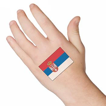 Serbia Flag Tattoo - Image 2