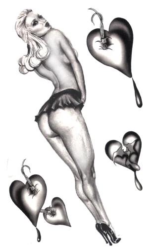 Sexy Blonde Pin-Up Tattoo