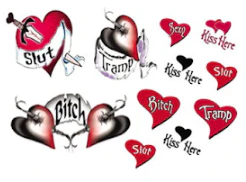 Sexy Hearts Tattoo