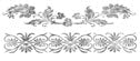 Silver Flowers Band Tattoo