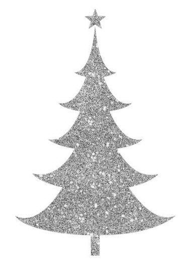 Silver Sugar Christmas Tree Tattoo