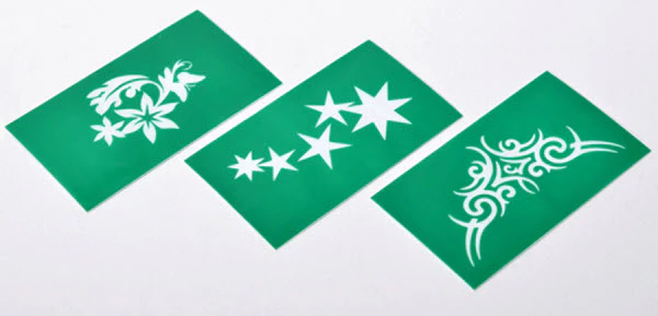 Silver Temporary Tattoo Spray + 3 Stencils - Image 5