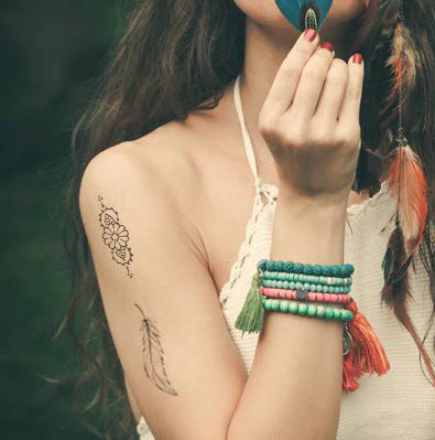 Simple Feather Tattoo - Image 3