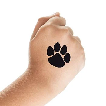 Small Black Paw Tattoo - Image 2