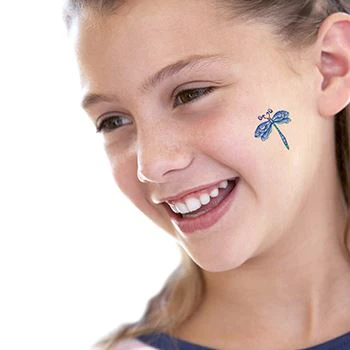 Small Blue Dragonfly Tattoo - Image 2