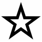 Small Cool Star Tattoo