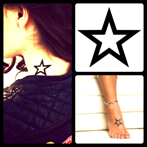 Small Cool Star Tattoo - Image 2
