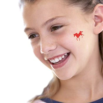 Small Red Horse Tattoo - Image 2