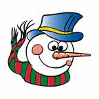 Smiling Snowman Tattoo
