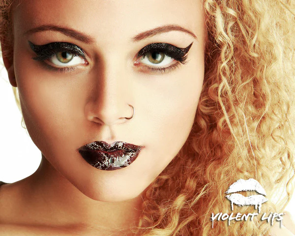 Snake Violent Lips (3 Lip Tattoo Sets) - Image 2
