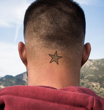 Spiral Star Tattoo - Image 2