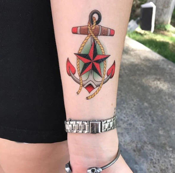 Star Anchor Tattoo - Image 3